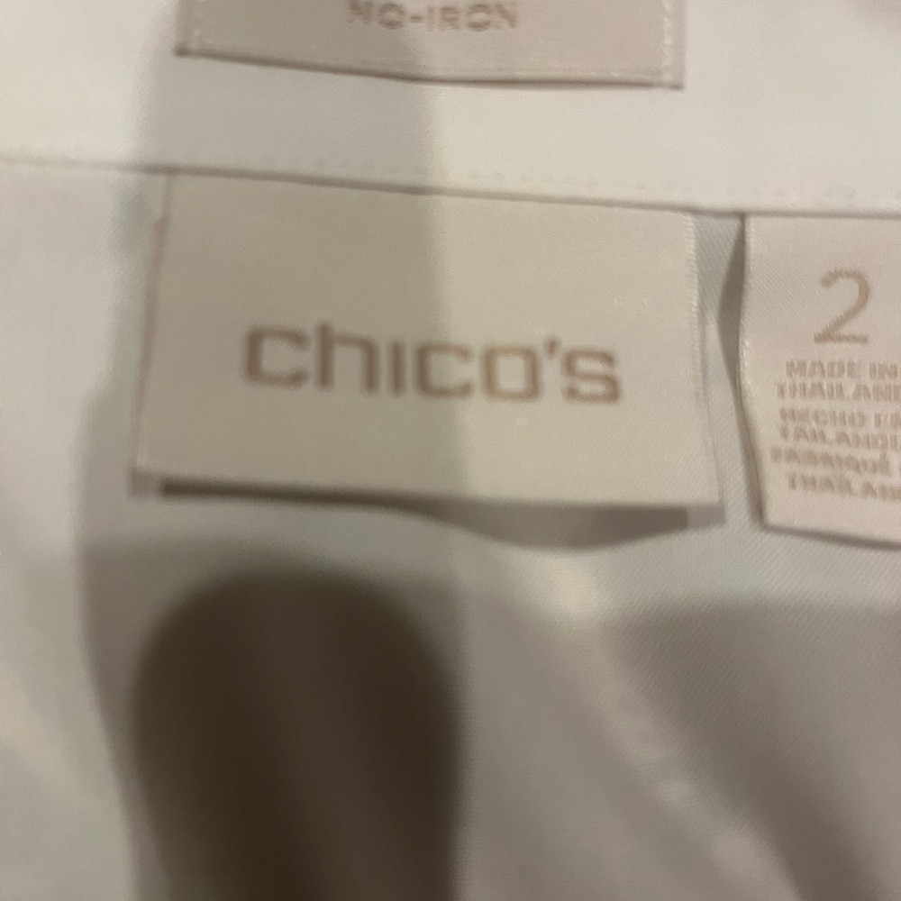 Chico's Classic White Cotton Top